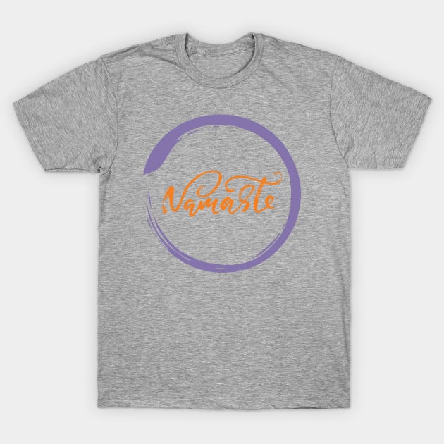 Namaste yoga, Pilates, gym workout T-Shirt by Mia